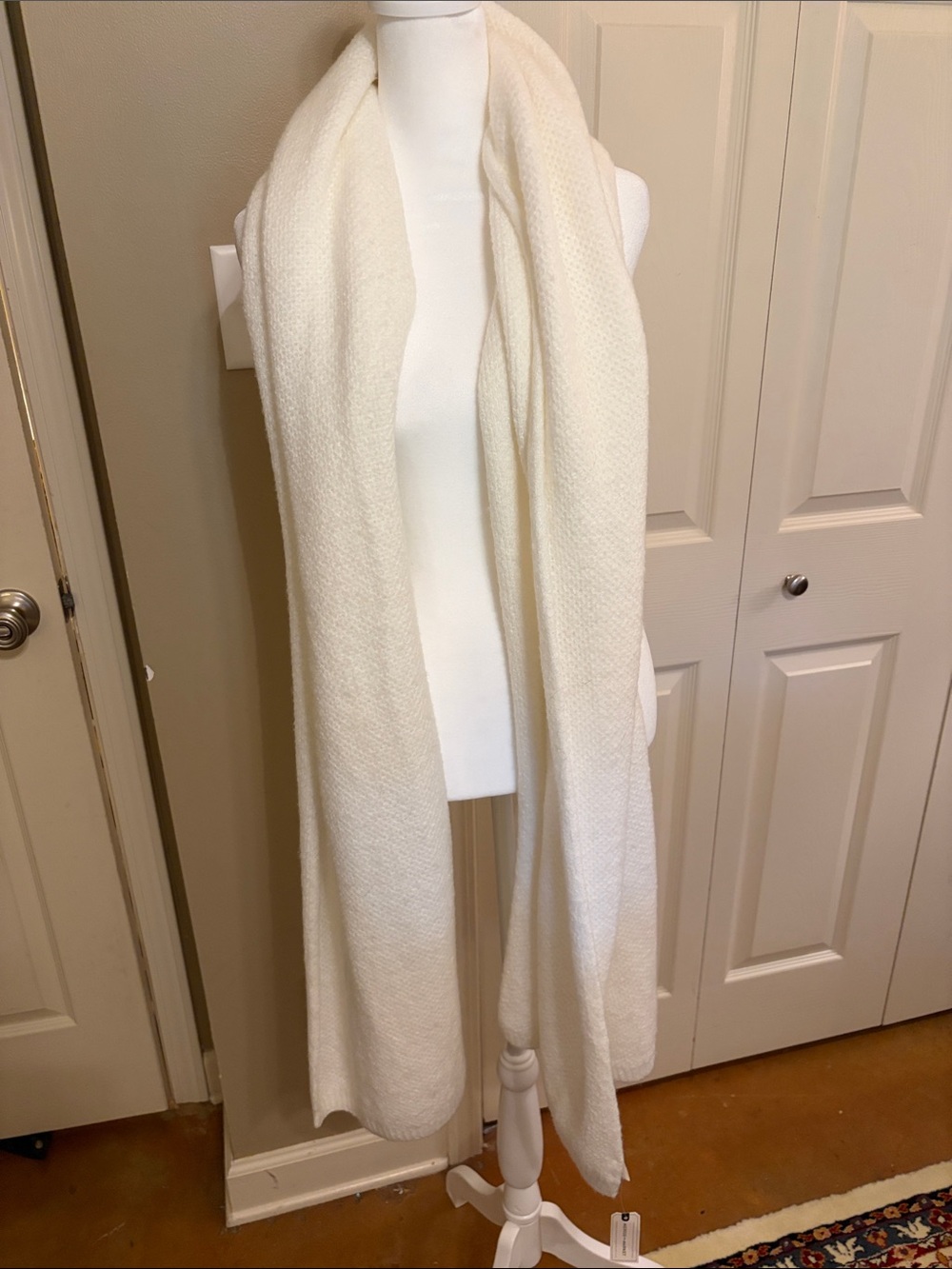 Melrose and Market Cream Knit Wrap Scarf